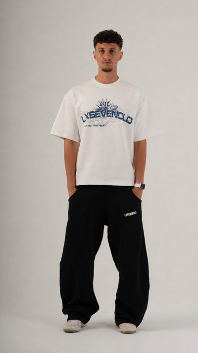 THE WHITE X BLUE SCORCHED T-SHIRT