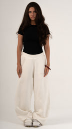 THE WHITE HEATWAVE SWEATPANTS