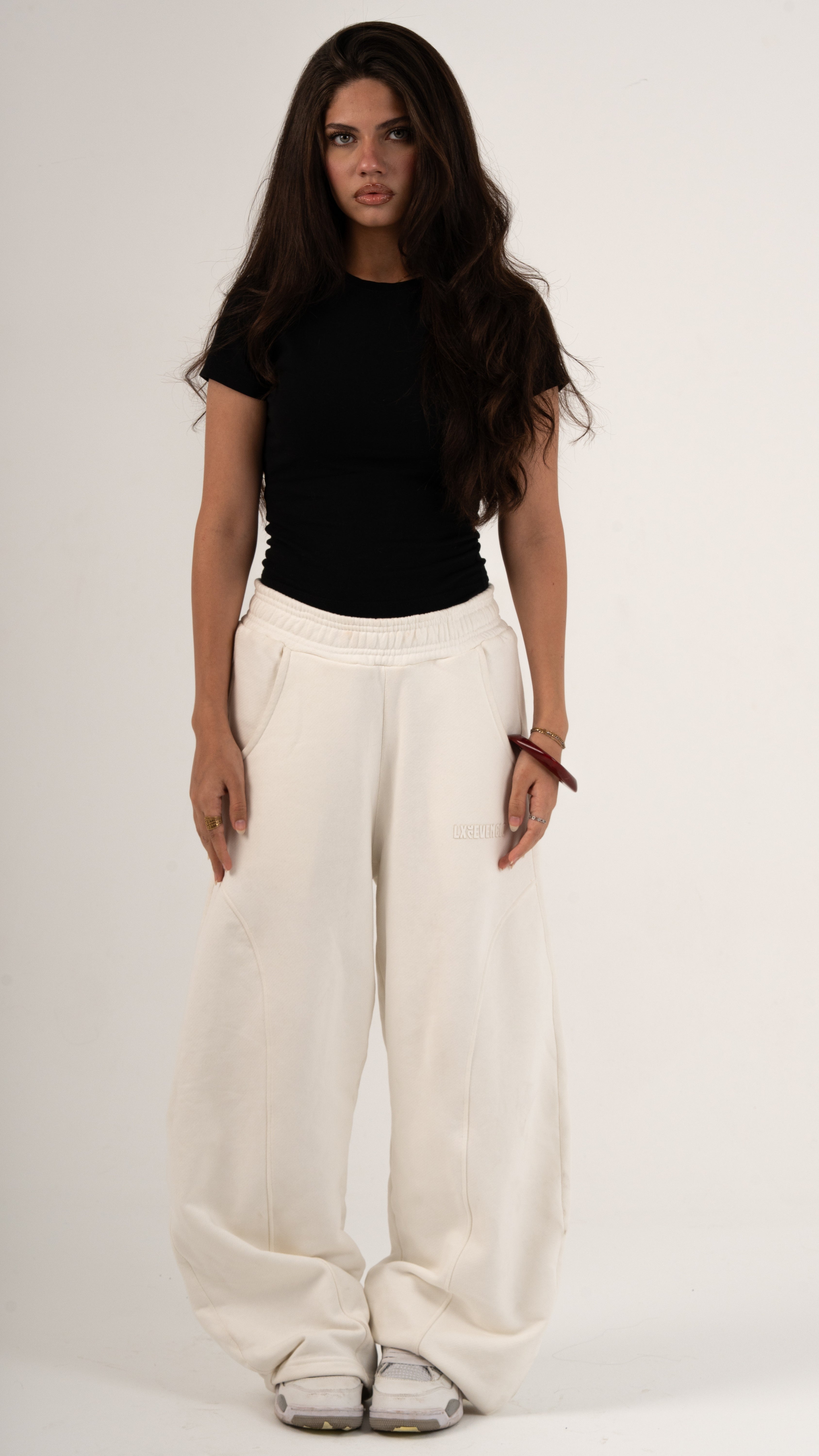 THE WHITE HEATWAVE SWEATPANTS