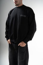 SELF FORGED BLACK CREWNECK - LxSeven