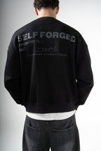 SELF FORGED BLACK CREWNECK - LxSeven