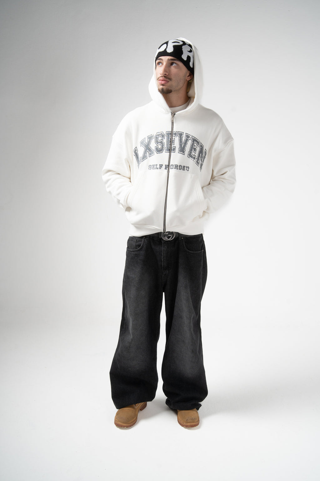 SELF FORGED WHITE ZIPUP - LxSeven