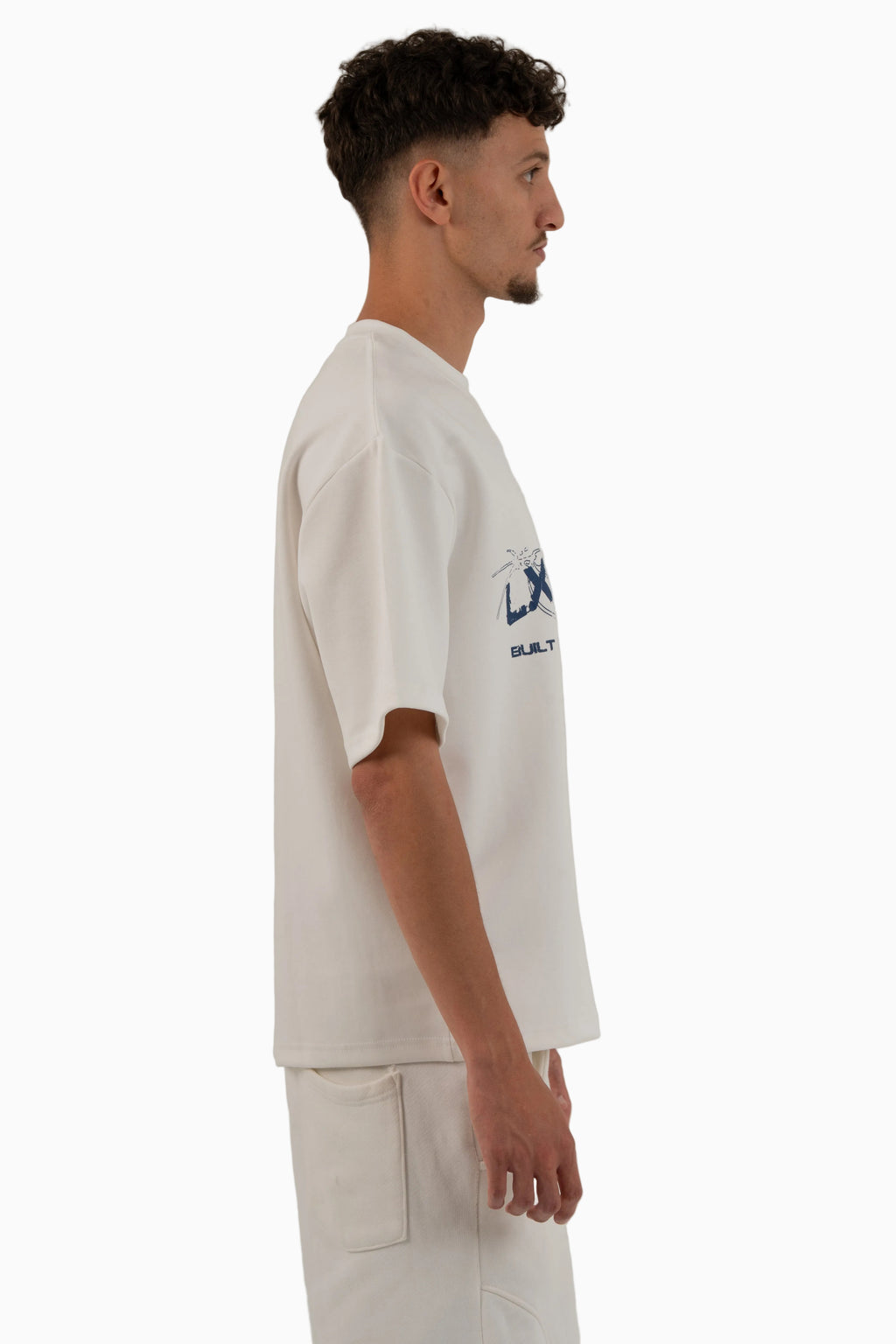 THE WHITE X BLUE SCORCHED T-SHIRT