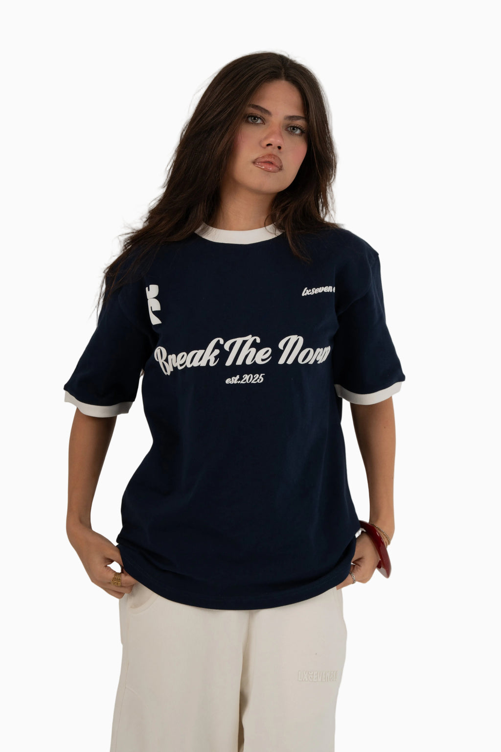BREAK THE NORM RINGER T-SHIRT