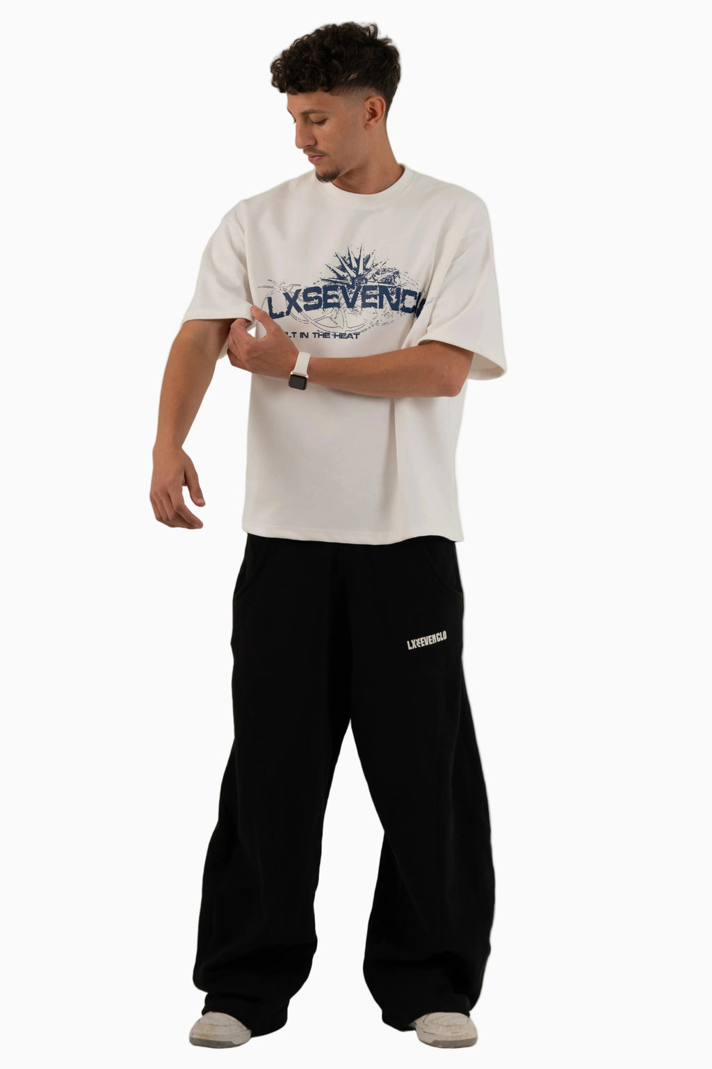 THE WHITE X BLUE SCORCHED T-SHIRT
