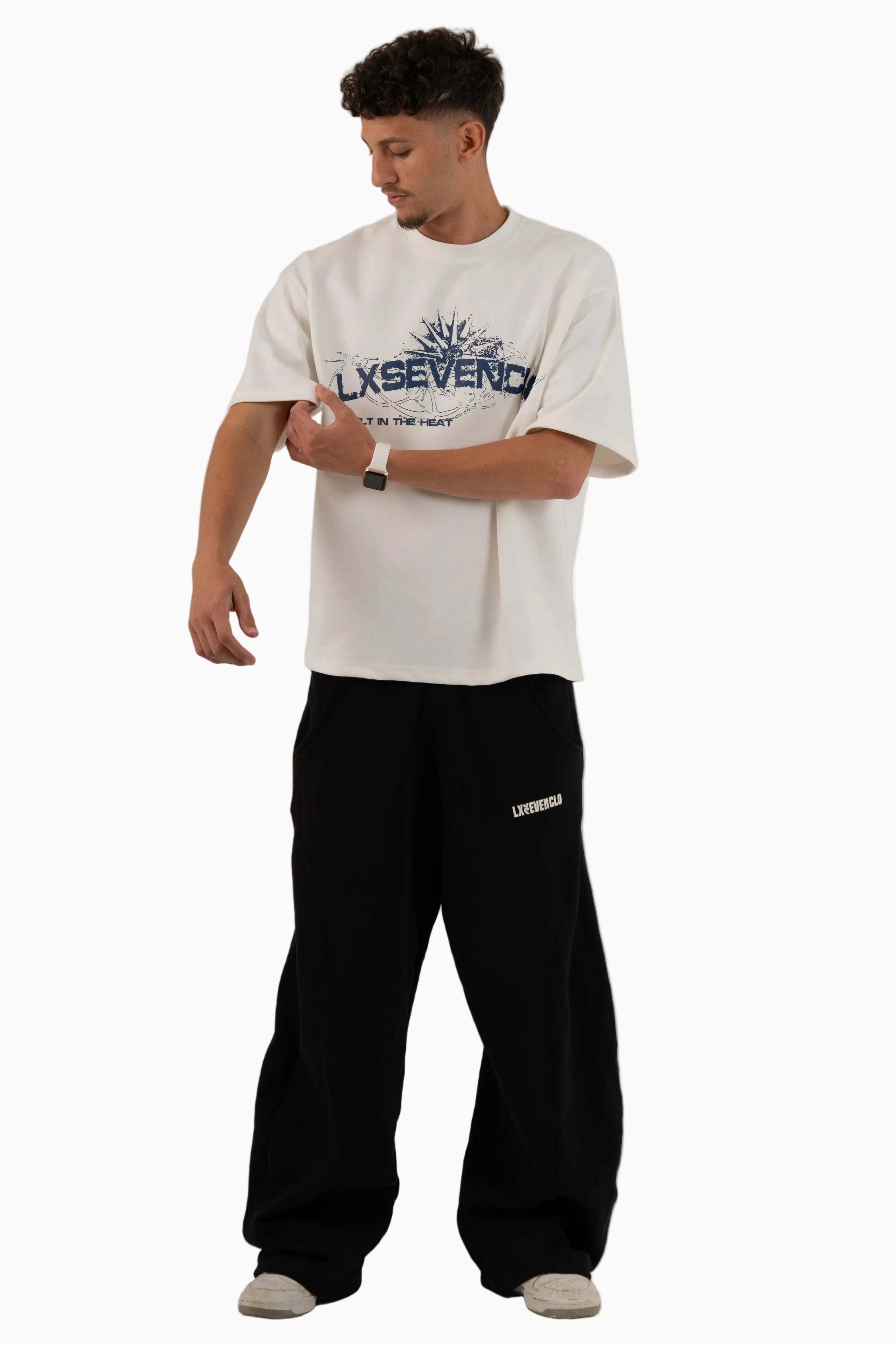 THE WHITE X BLUE SCORCHED T-SHIRT