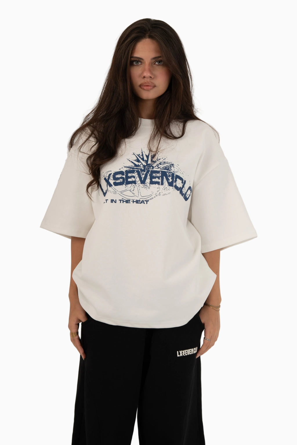 THE WHITE X BLUE SCORCHED T-SHIRT