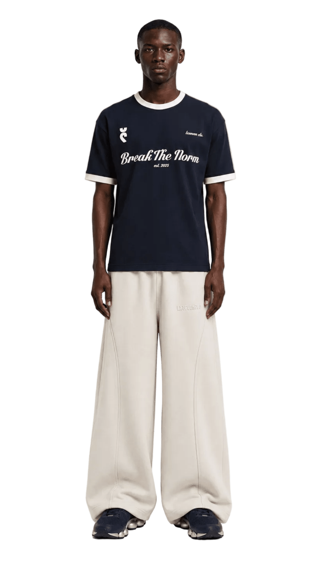 BREAK THE NORM RINGER T - SHIRT - LxSeven